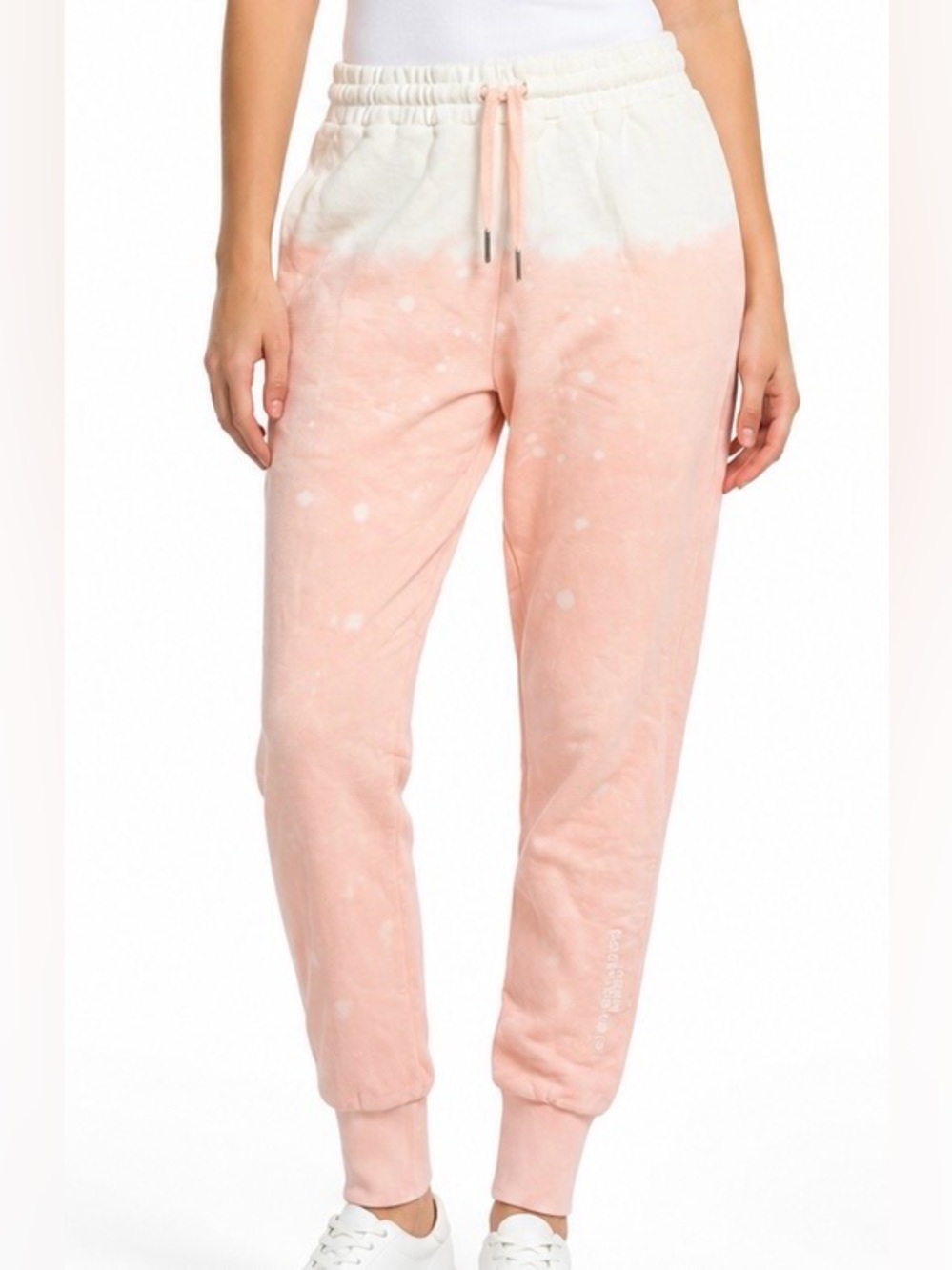 NWT - Eleven Paris Ombre Jogger Sweatpants Pink White Size Small
